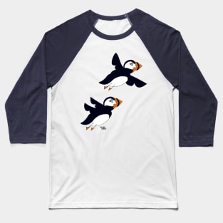 Arctic Animal - Puffins Baseball T-Shirt